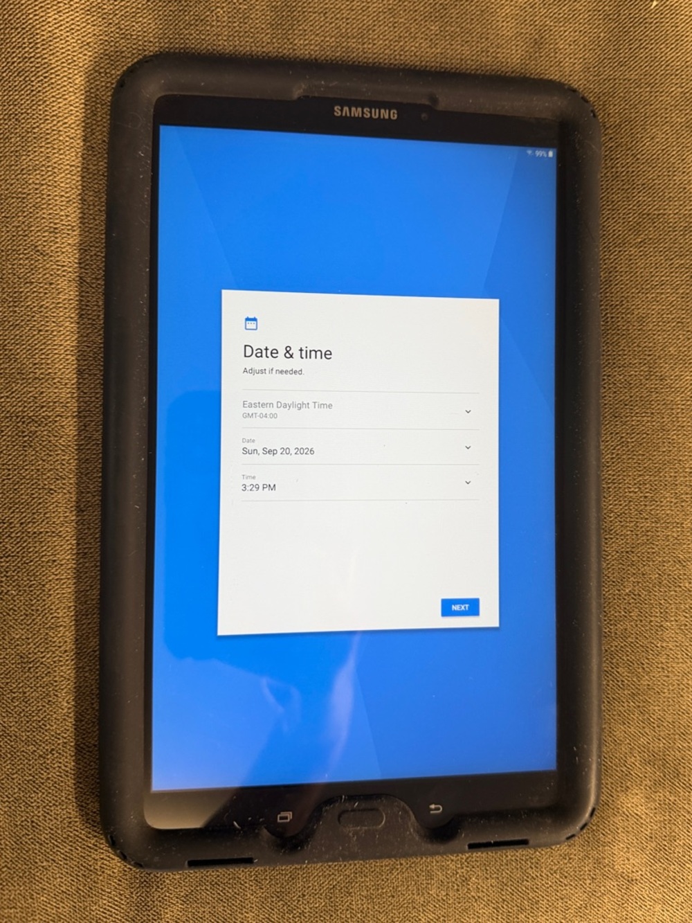Samsung Galaxy Tab A 10.1 inch Tablet with cover